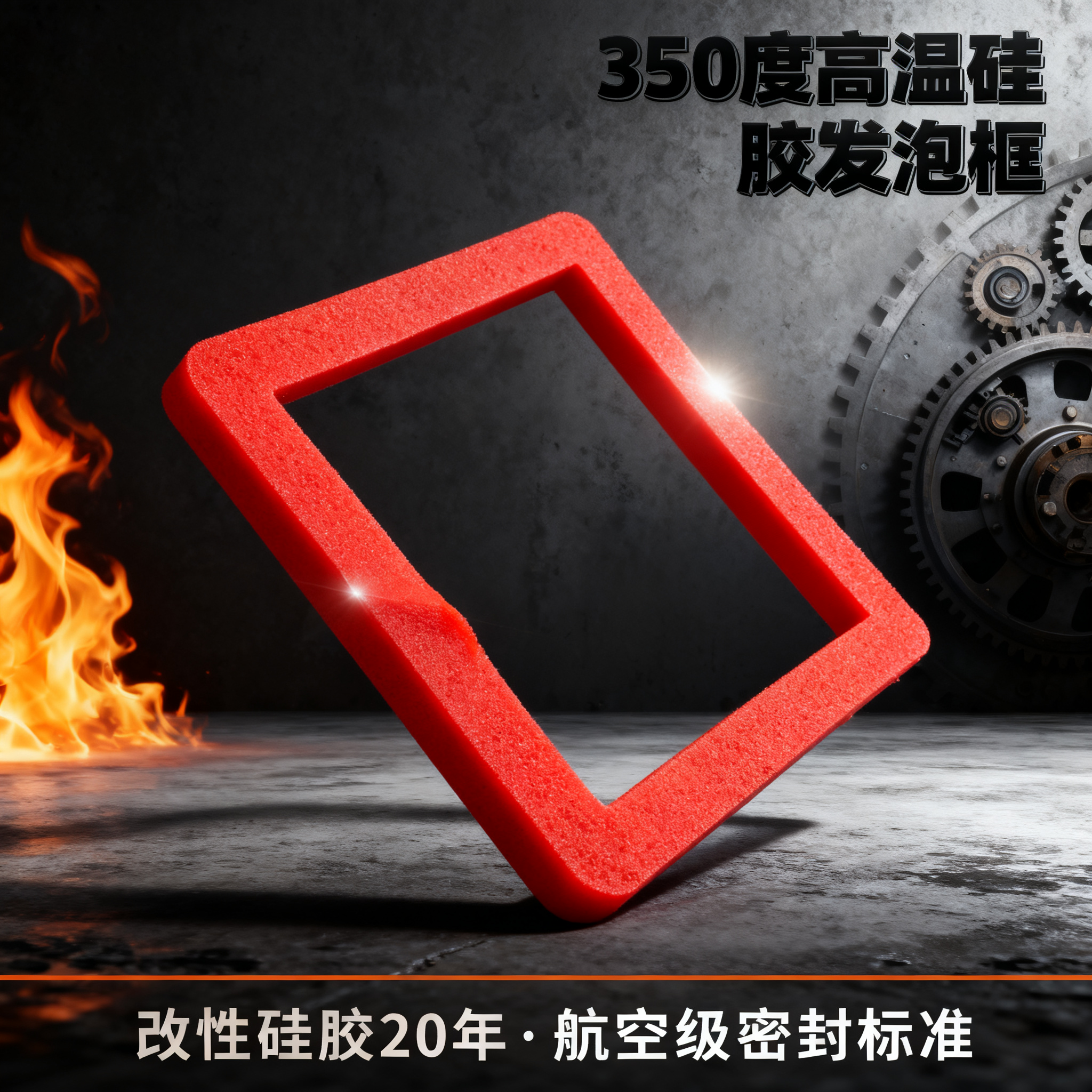 350度高温硅胶发泡框